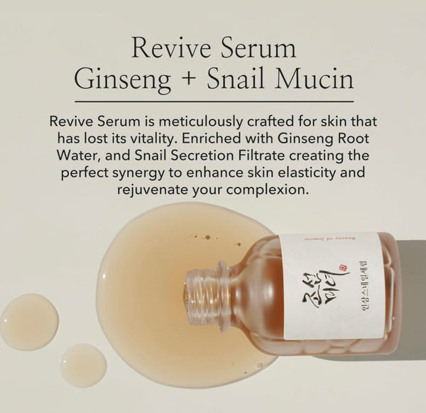 Beauty of Joseon Ginseng + Snail Mucin Concentrated Serum (1.01oz)