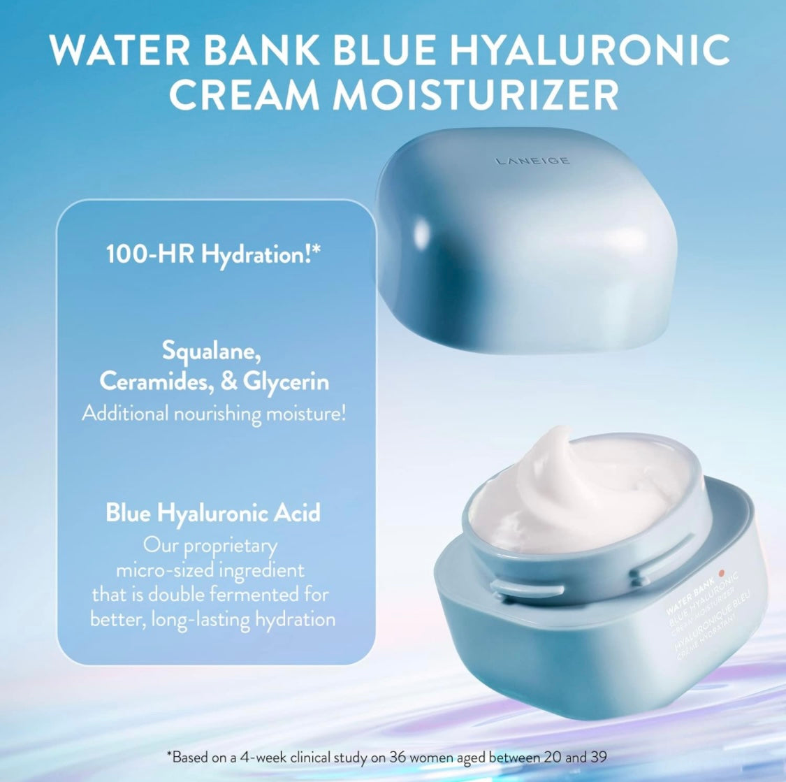 Laneige Blue Hyaluronic Cream Moisturizer (1.6 oz)