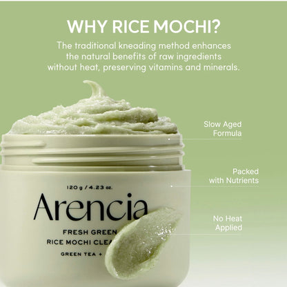 Arencia Fresh Green Rice Mochi Cleanser (4.23 oz)
