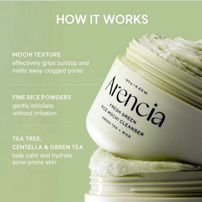 Arencia Fresh Green Rice Mochi Cleanser (4.23 oz)