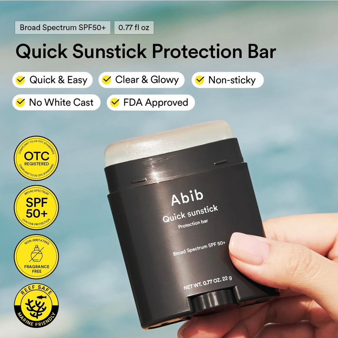 Abib Quick Sun Stick Protection Bar SPF 50+ (0.77 oz)