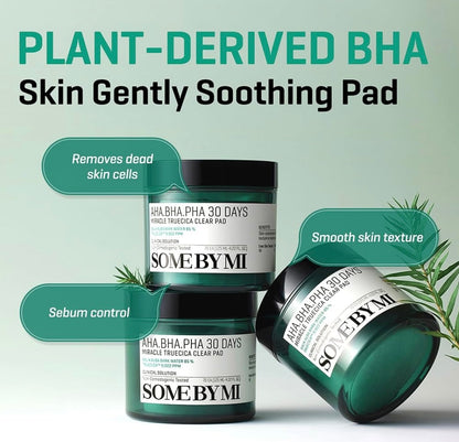 Some By Mi AHA BHA PHA 30 Days Miracle Trucica Clear Toner Pads (70 pads)