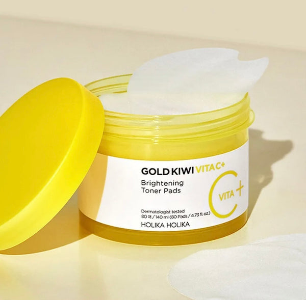 Holika Holika Gold Kiwi Vita C+ Brightening Toner Pads (80 pads)